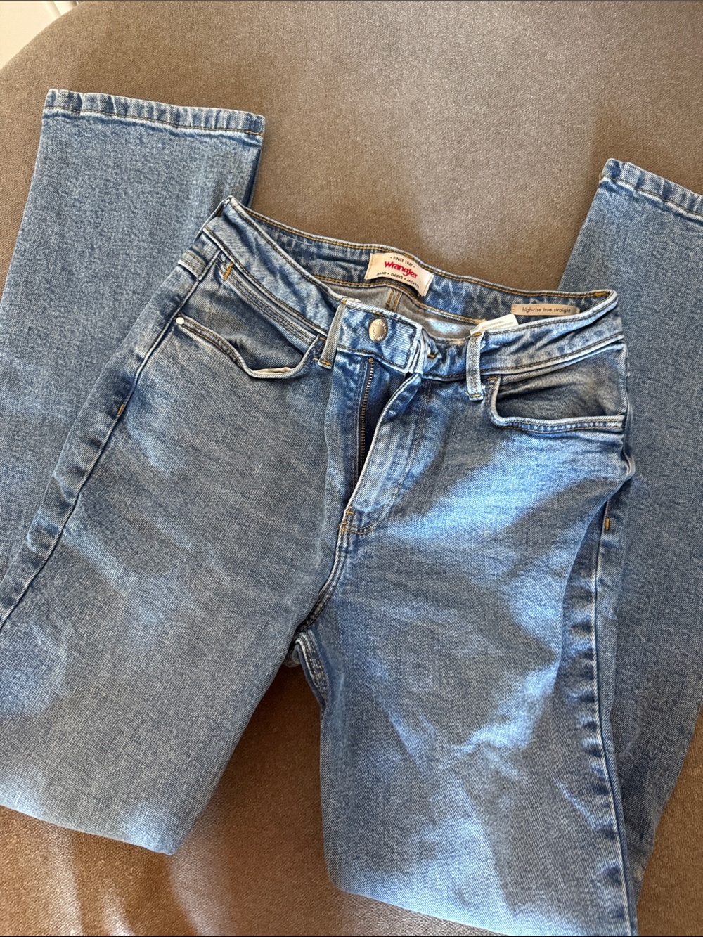 Wrangler Women's High-Rise Jeans in Light Blue Denim